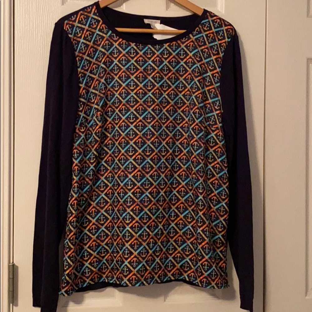 NWT Talbots Anchor Nautical pullover
